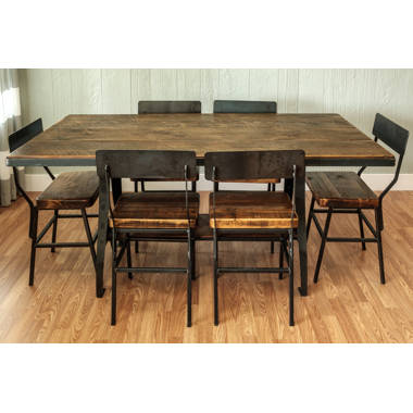 7 piece outlet industrial dining set